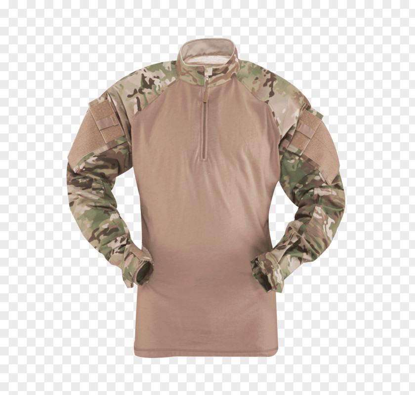 T-shirt MultiCam Army Combat Shirt TRU-SPEC Zipper PNG
