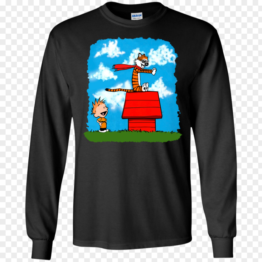 Calvin And Hobbes Long-sleeved T-shirt Hoodie PNG
