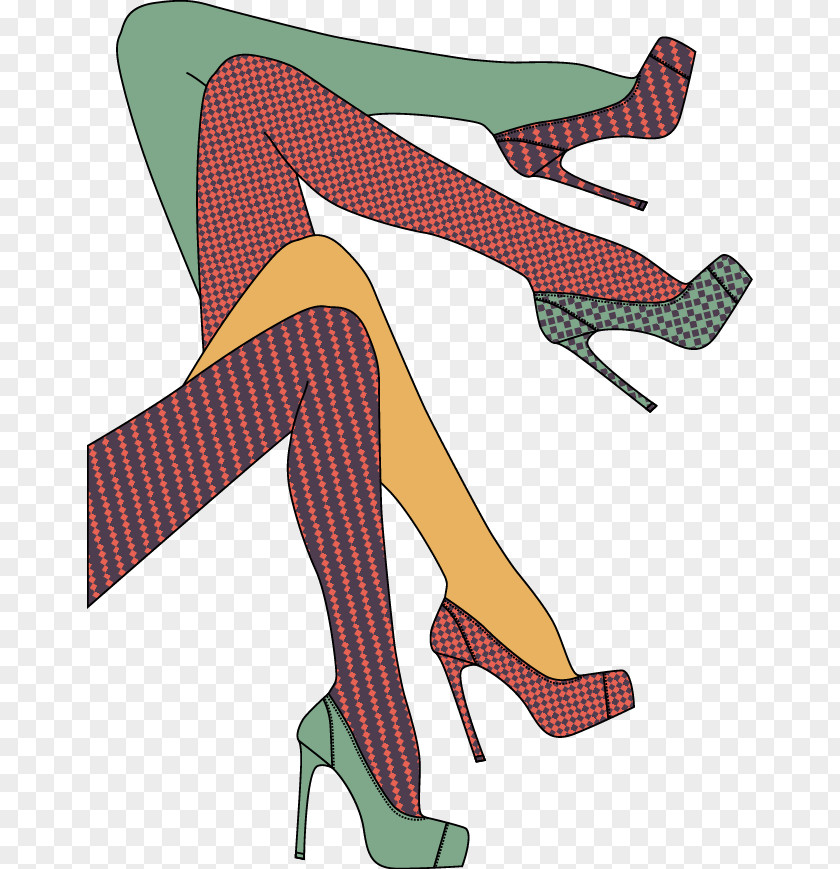 Thigh Tights Stocking High-heeled Footwear PNG footwear, legs clipart PNG