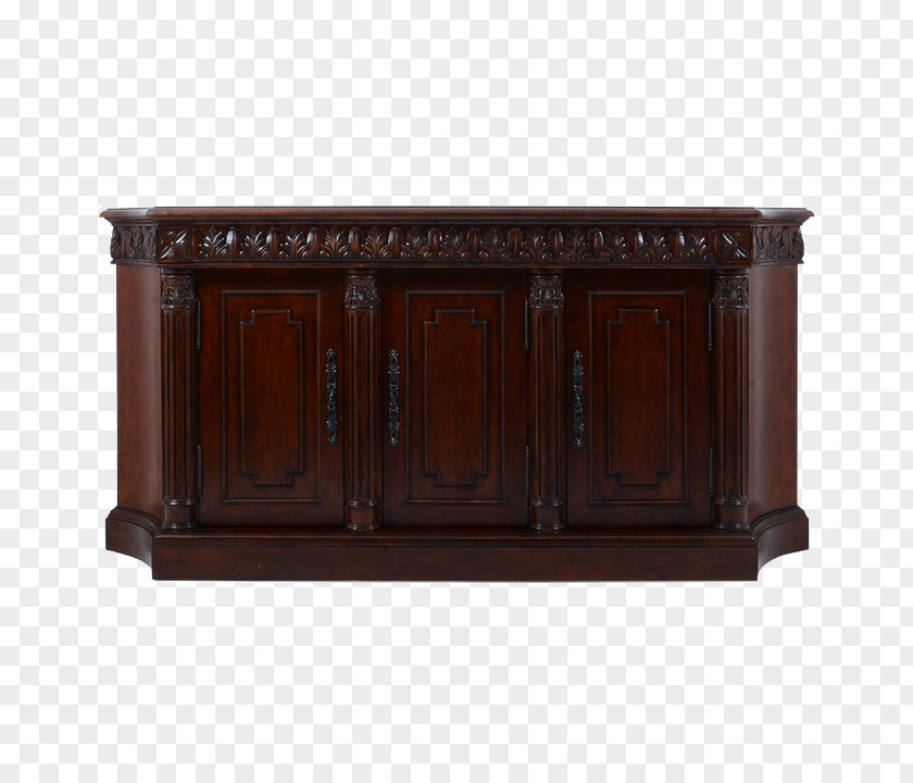 Wood Buffets & Sideboards Stain Rectangle Antique PNG
