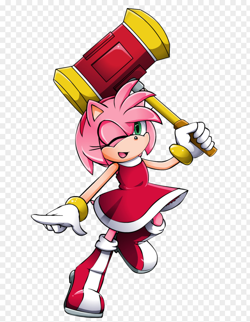 Amy Rose Sledgehammer Sonic The Hedgehog Sega PNG