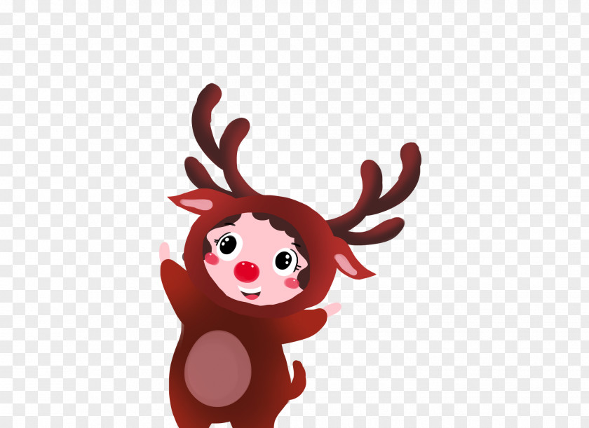 Bio Silhouette Reindeer Moose Cartoon Image PNG