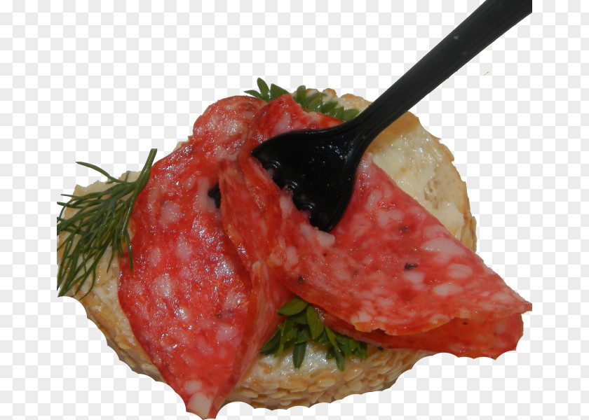 Meat Salami Canapé Baguette Butterbrot Buffet PNG