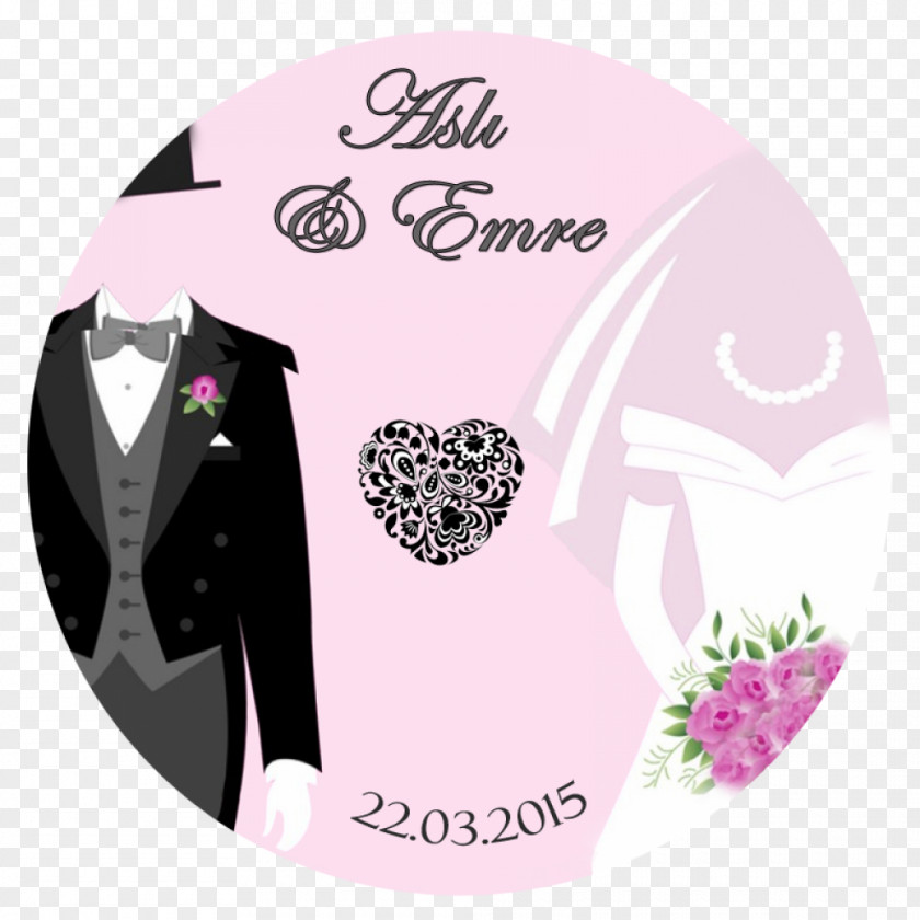 Wedding Floral Design Label Bridegroom PNG