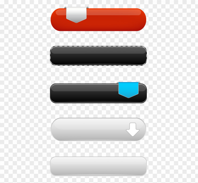 Free Stock Vector Black Buttons Button Red PNG