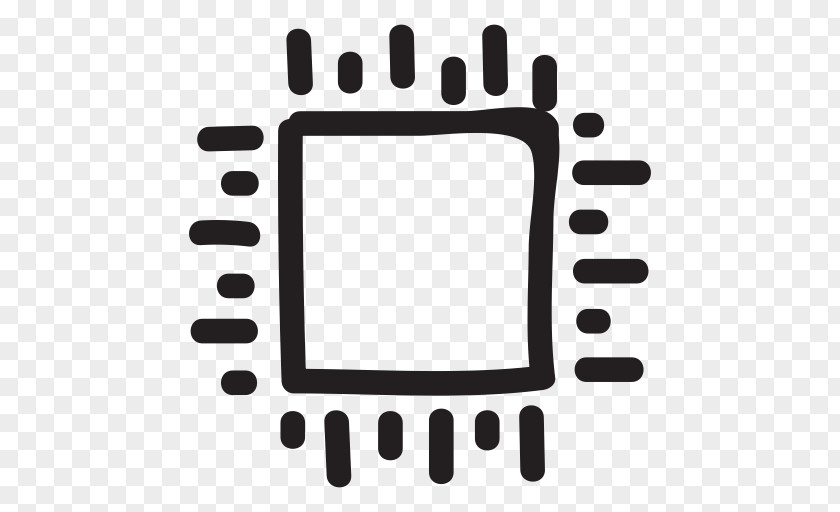 Hand Drawn Rattan Intel Central Processing Unit Computer Hardware PNG