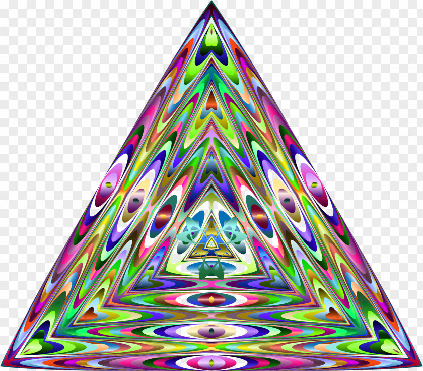 Purple Violet Symmetry Triangle Pattern PNG
