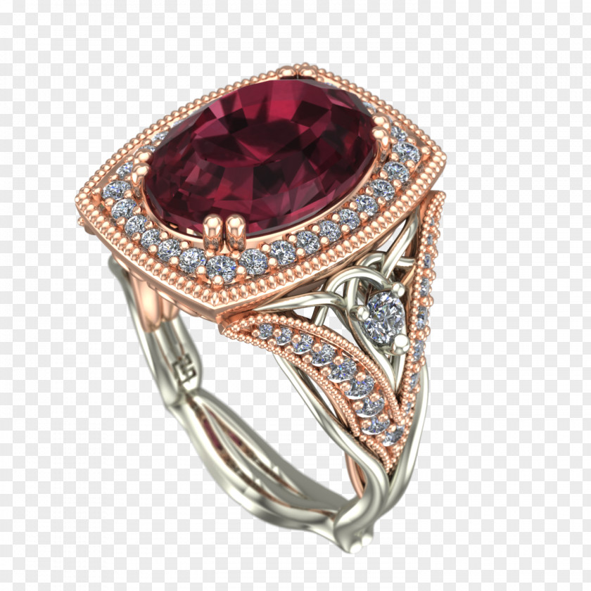 Ruby Engagement Ring Jewellery Jewelry Design PNG