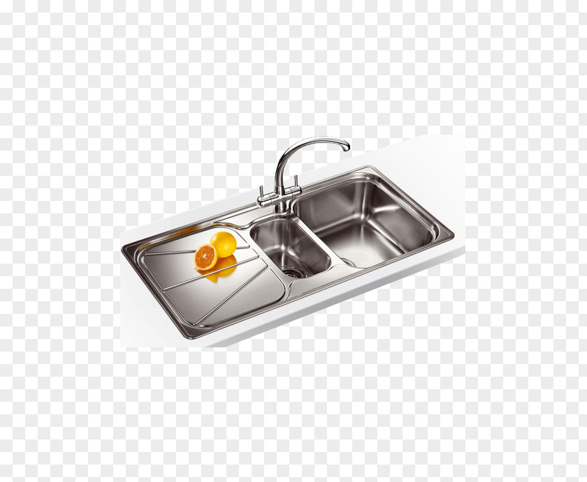 Sink Tap Kitchen Franke Stainless Steel PNG