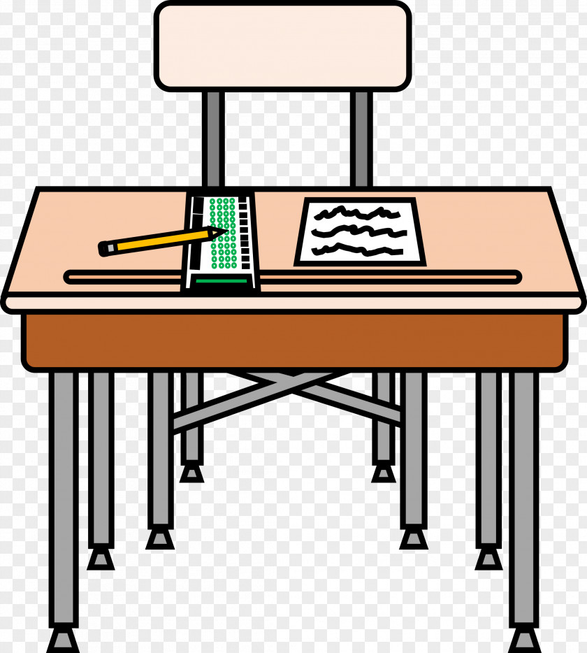 Standardized Testing Cliparts Table Desk Student Clip Art PNG