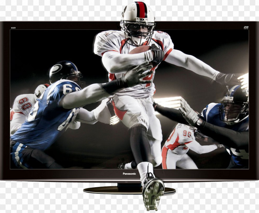 American Football Team Plasma Display Panasonic High-definition Television 1080p LED-backlit LCD PNG