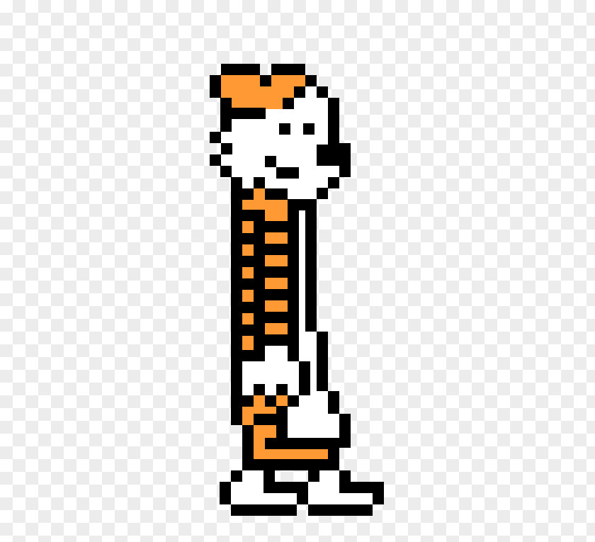 Calvin And Hobbes 8-bit Pixel Art Clip PNG