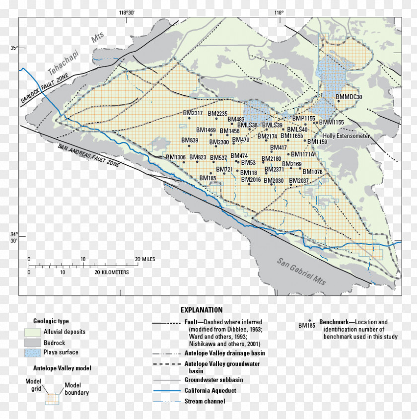 Water Table Antelope Valley Resources Groundwater Subsidence PNG