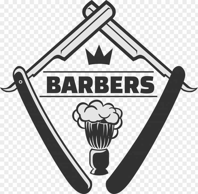 Barber Razor And Decorative Flags Comb Hairstyle Hair Straightening PNG