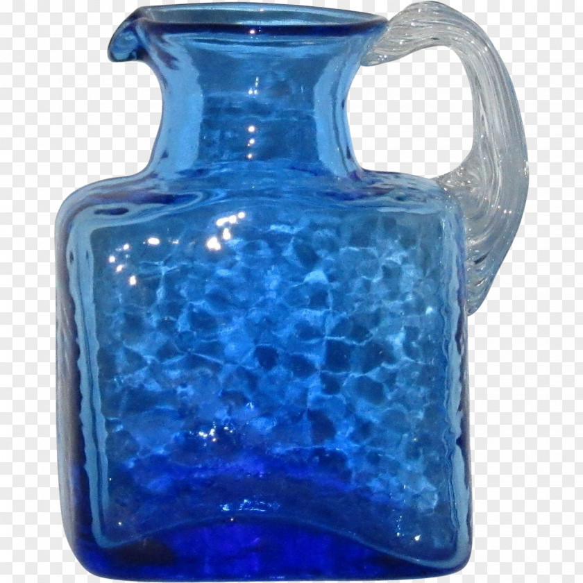Cobalt Glass Art Lead Bottle PNG