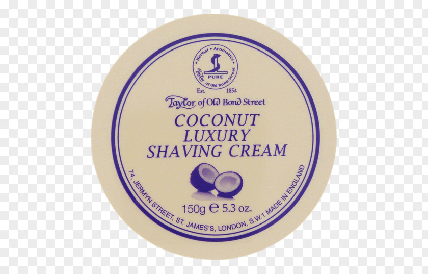 COCONUT CREAM Taylor Of Old Bond Street Shaving Cream Safety Razor Shave Brush PNG