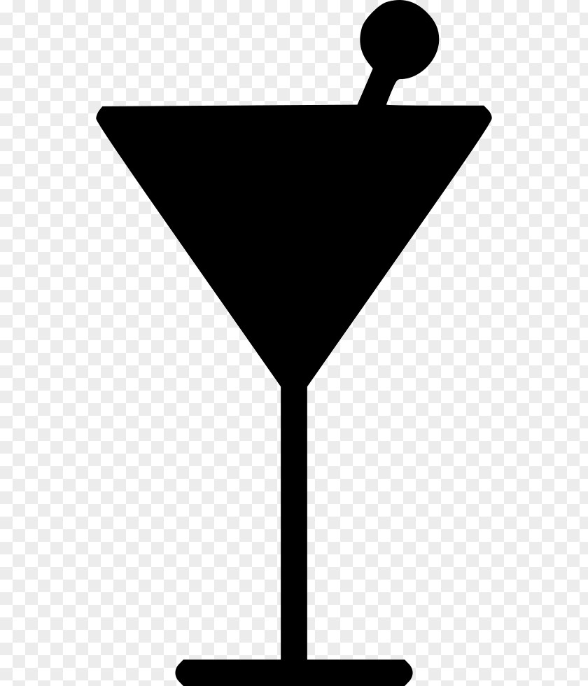 Glass Martini Wine Cocktail Black PNG