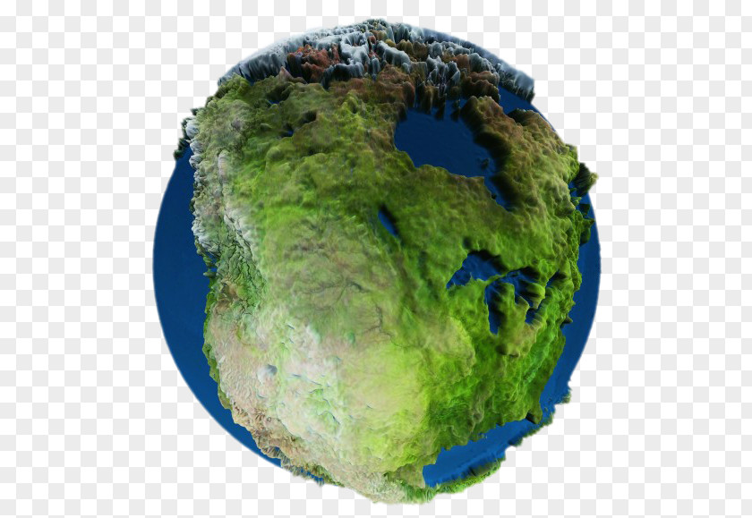 Green Earth 3D Computer Graphics Three-dimensional Space PNG