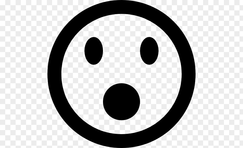 Shocked Face Smiley Emoticon Desktop Wallpaper PNG