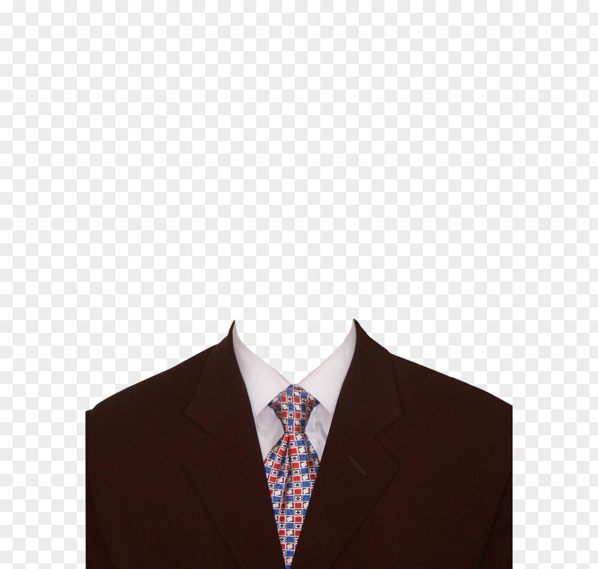 Checkered Black Suit And Tie Necktie Clothing Template PNG