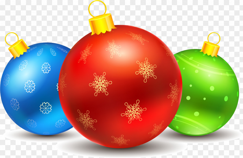 Colorful Fresh Ball Decoration Christmas Ornament Download PNG