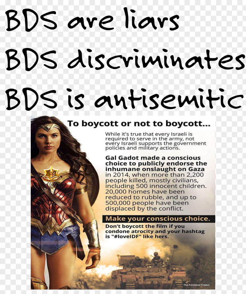 Gal Gadot Israel State Of Palestine Antisemitism Boycott, Divestment And Sanctions Palestinians PNG