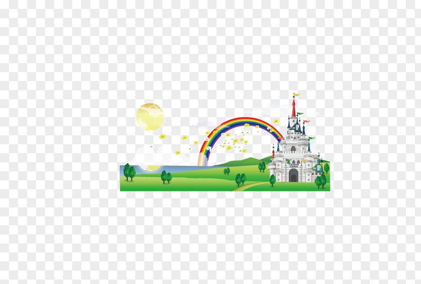 Rainbow Castle PNG