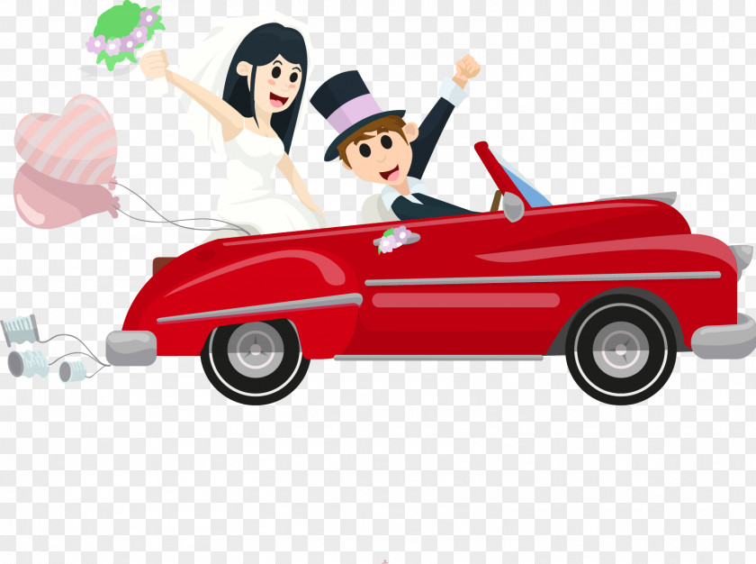 Getting Married Car Clip Art Wedding Invitation Marriage Sticker PNG