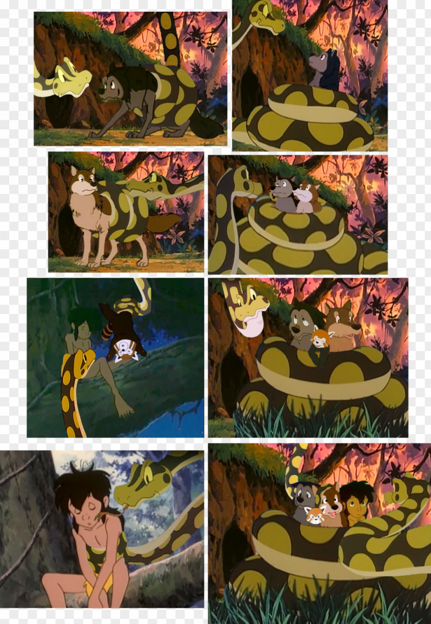 Mowgli Kaa Shere Khan Raksha The Jungle Book PNG