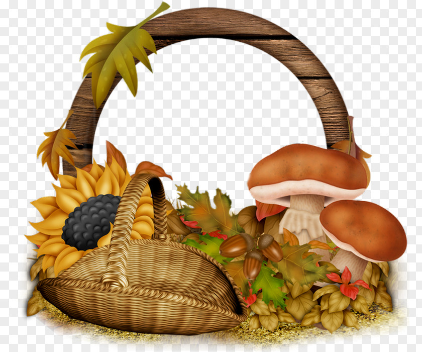 Mushroom Food Gift Baskets Drawing Common Edible PNG