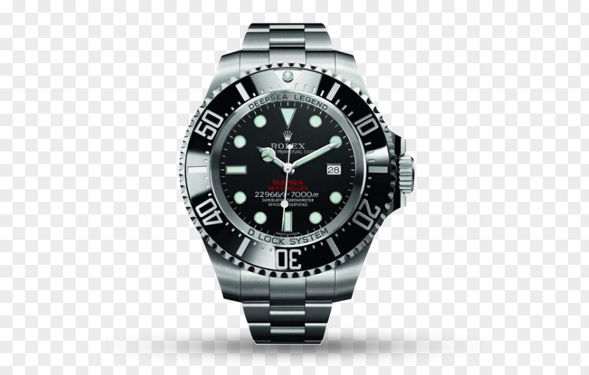 Rolex Sea Dweller Mariana Trench Deepsea Challenger Diving Watch PNG