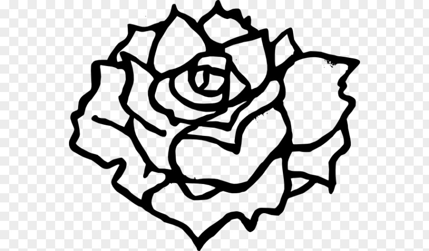Rose Clipart Black And White Transparent Drawing Clip Art PNG