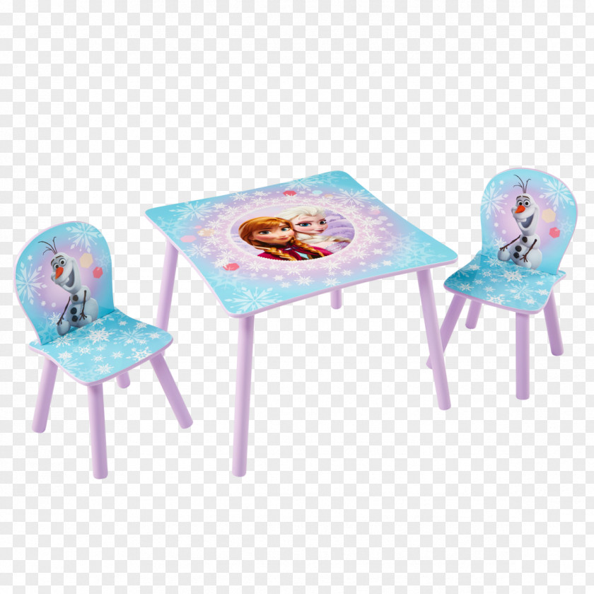 Table Elsa Chair Furniture Child PNG