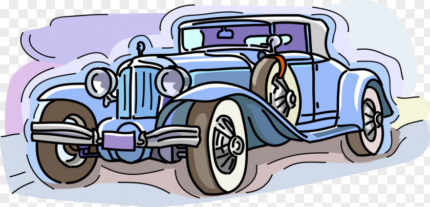 Car Vintage Illustration Clip Art Vector Graphics PNG