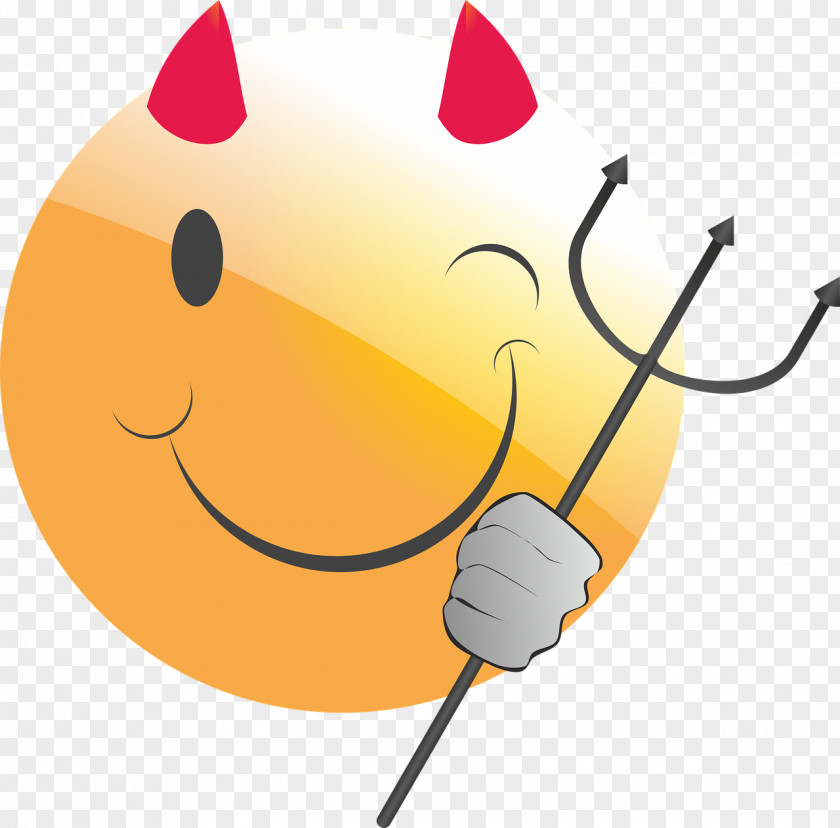 Evil Smiley Emoticon Sign Of The Horns Clip Art PNG