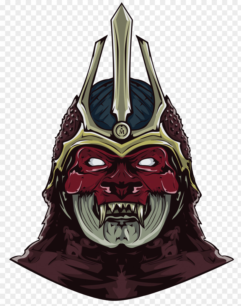 Samurai Helmet Headgear Character Fiction PNG