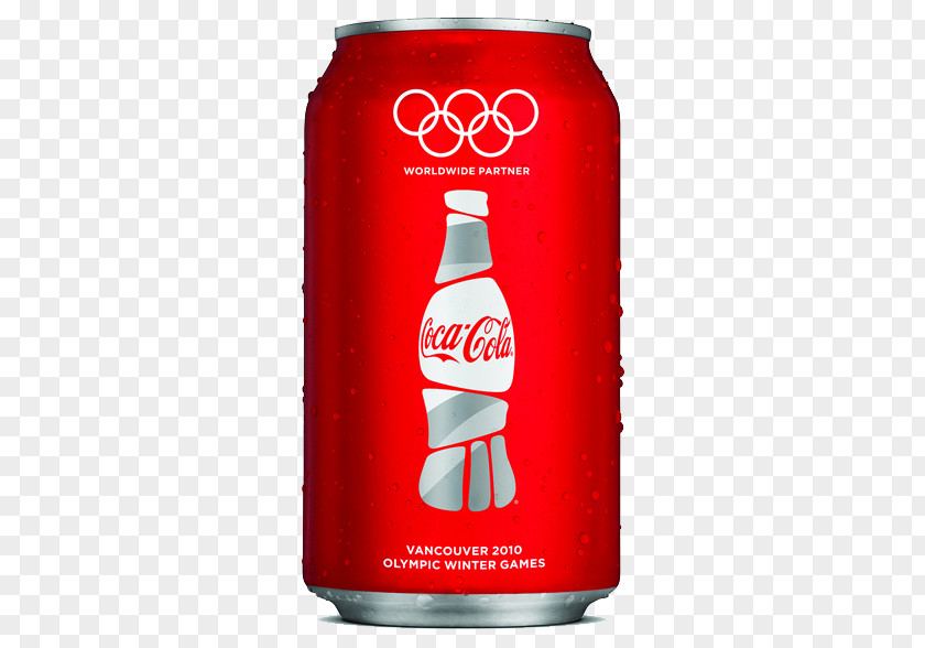 Coca-Cola Olympic Packaging Red 2010 Winter Olympics Soft Drink RC Cola PNG