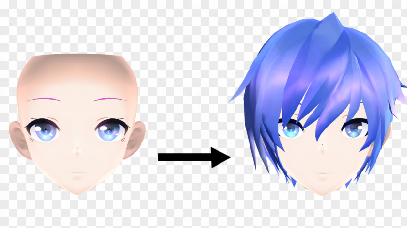 Face MikuMikuDance Kaito Chin Eyebrow PNG