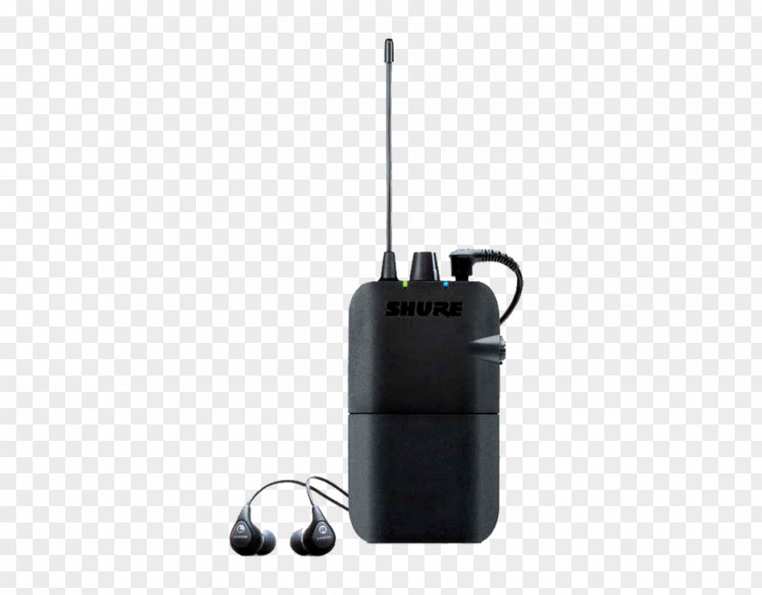 Microphone Shure P3TRA215CL PSM300 Wireless Stereo Personal Monitor System P3TR112GR In-ear PNG