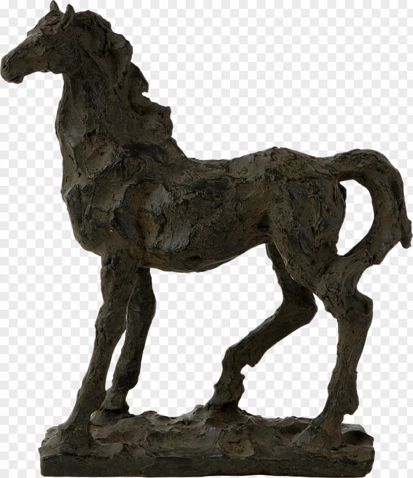 Mustang Black Beauty Figurine Sculpture Stallion PNG