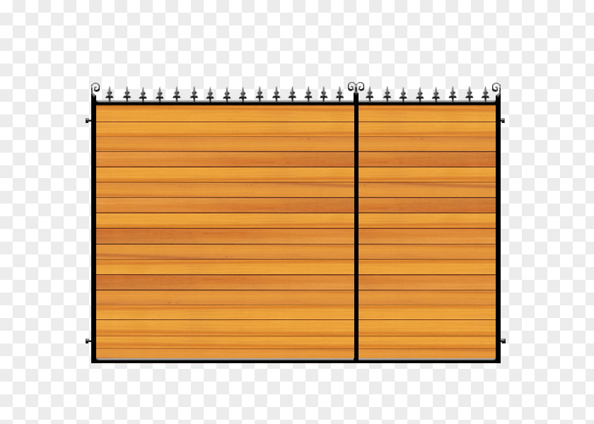 Wrought Iron Gate Wood Stain Varnish Fence Line PNG