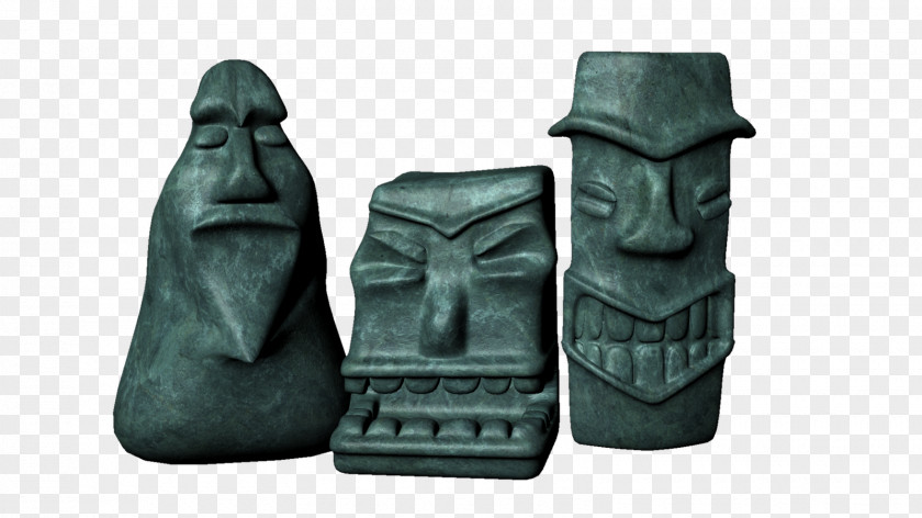 Tiki Sculpture Statue PNG