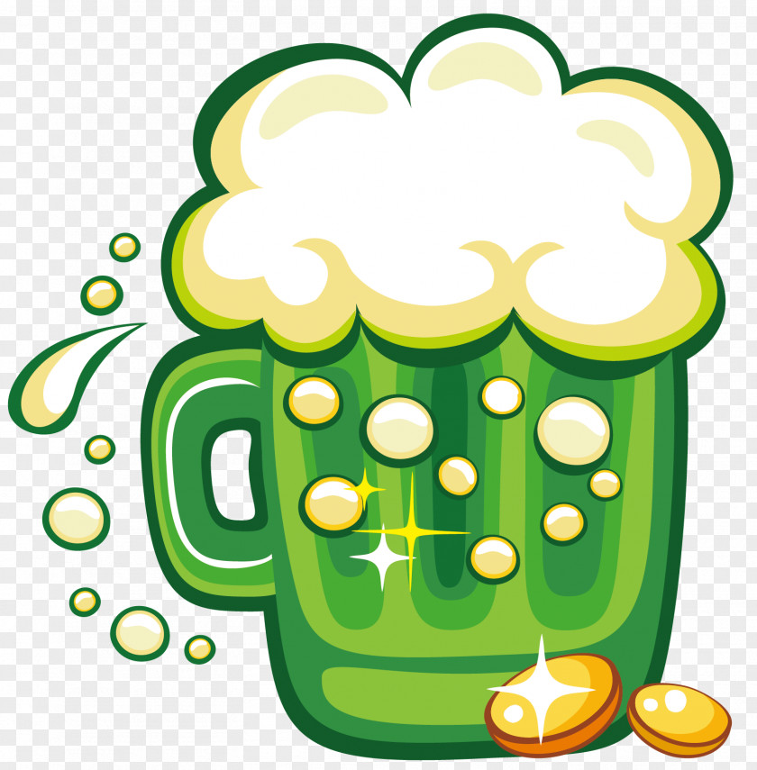 Beer Cartoon Saint Patrick's Day Vector Graphics Clip Art Illustration PNG