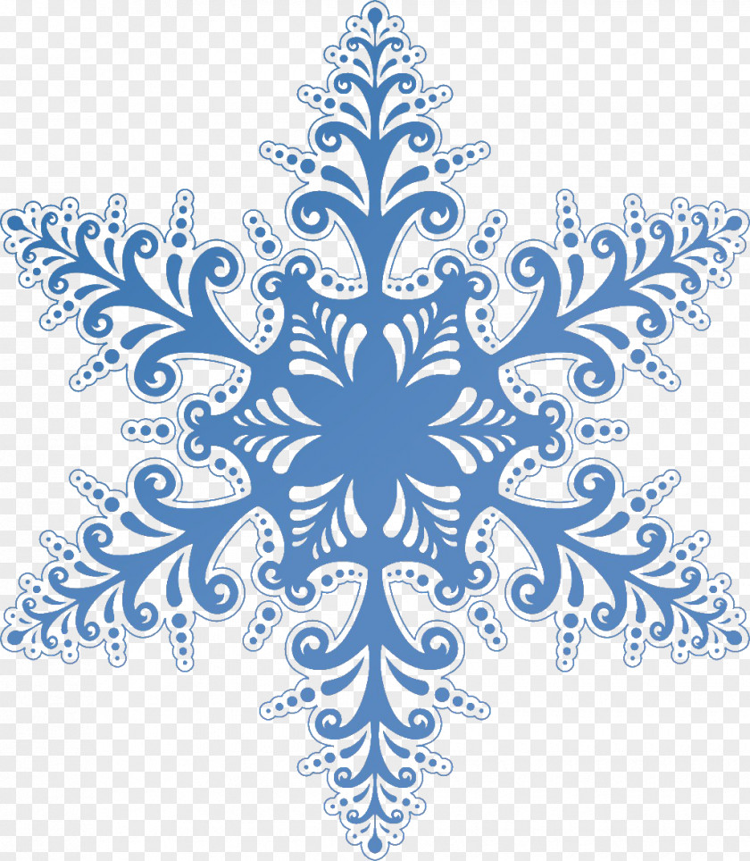 Blue Snowflake Clip Art PNG