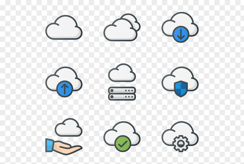 Cloud Storage Chart Clip Art PNG