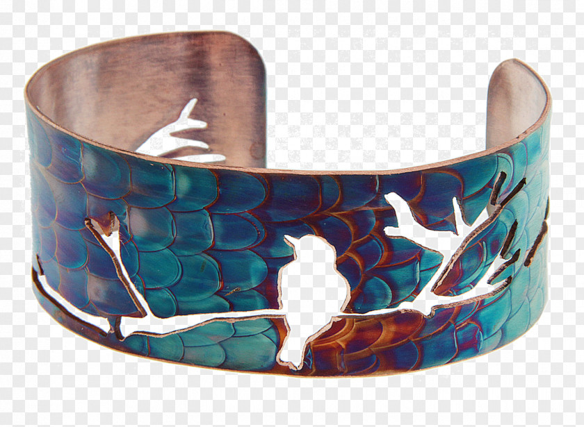 Liver Bird Turquoise Bangle PNG