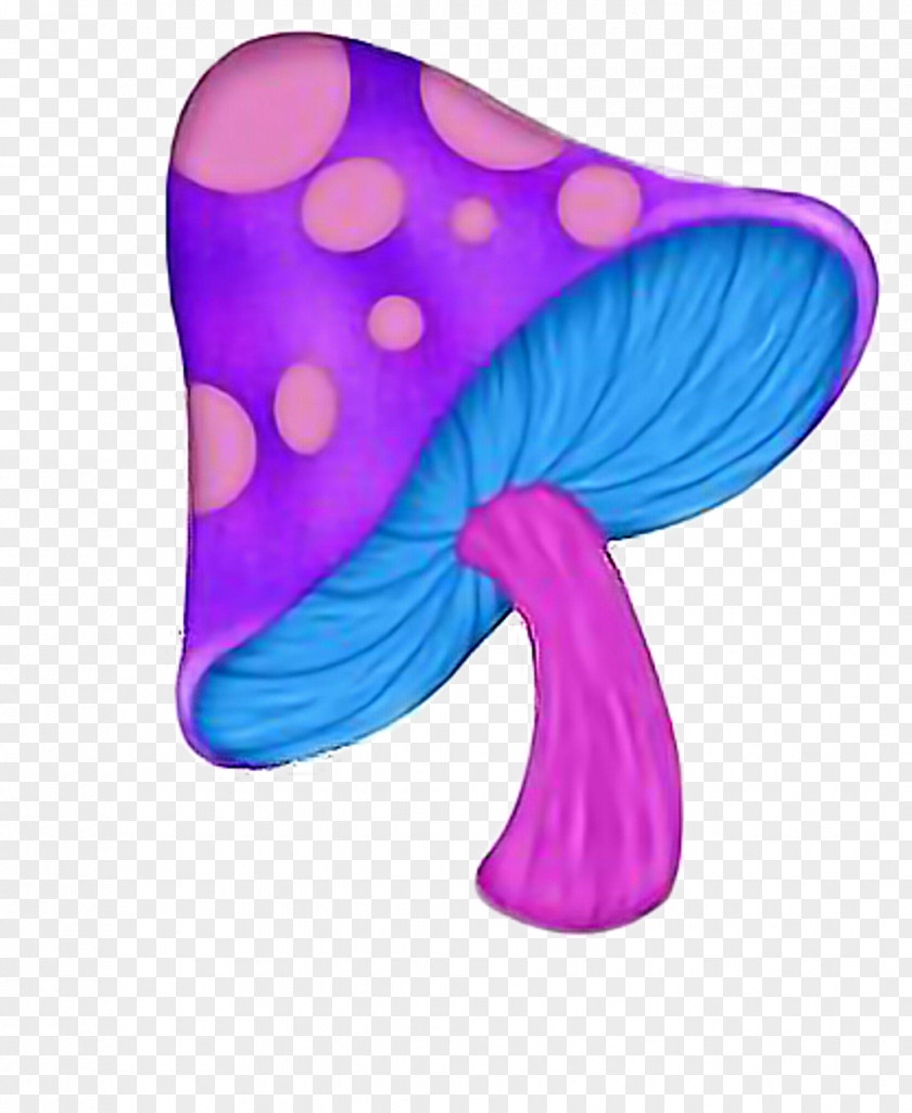 Magenta Purple Mushroom Cartoon PNG