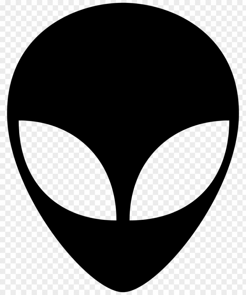 Ufo Alien Extraterrestrial Life Logo Sticker PNG