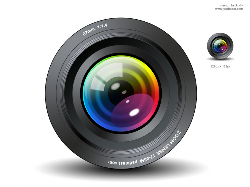 Vector Camera Lens Icon PNG