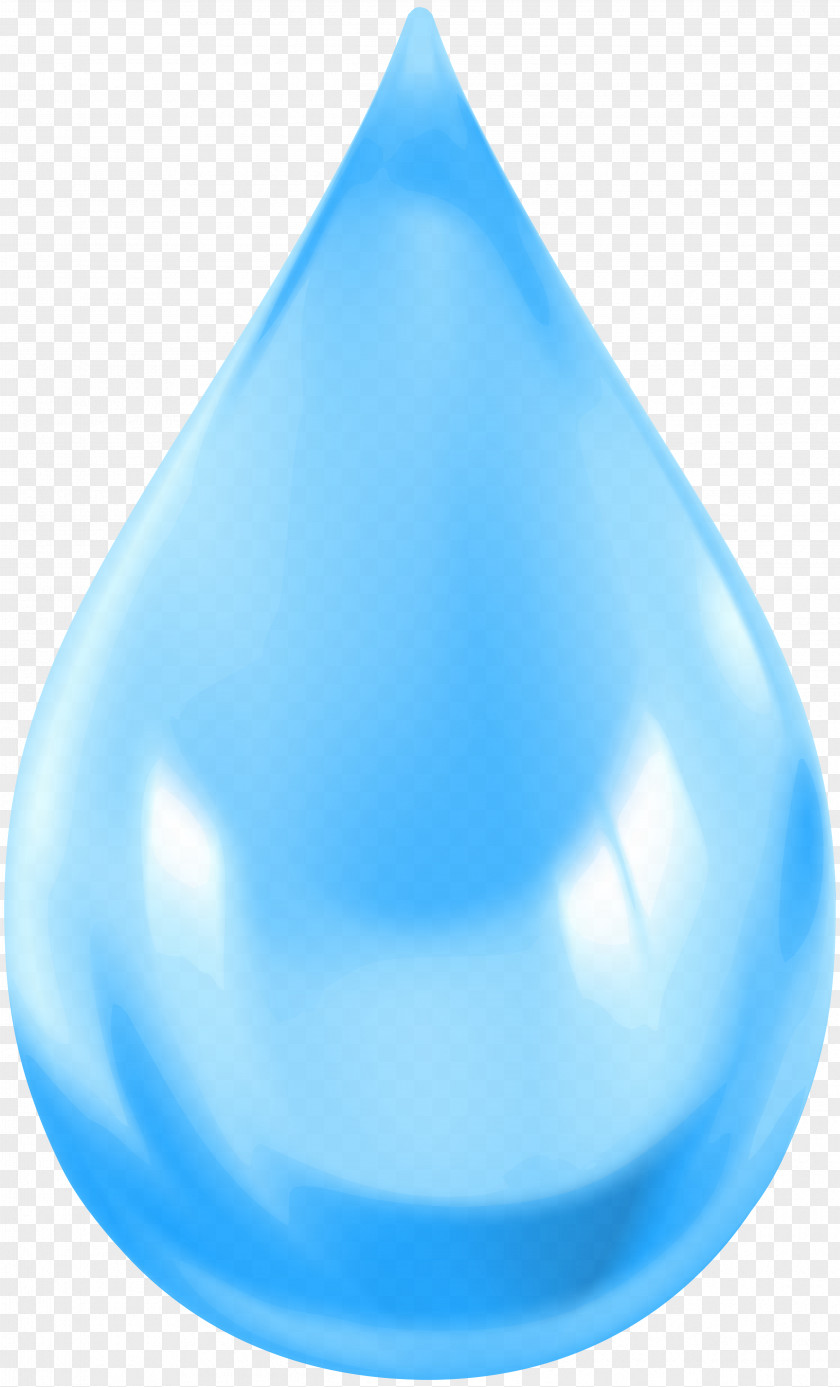 Water Drop Aqua Electric Blue Turquoise Cobalt PNG